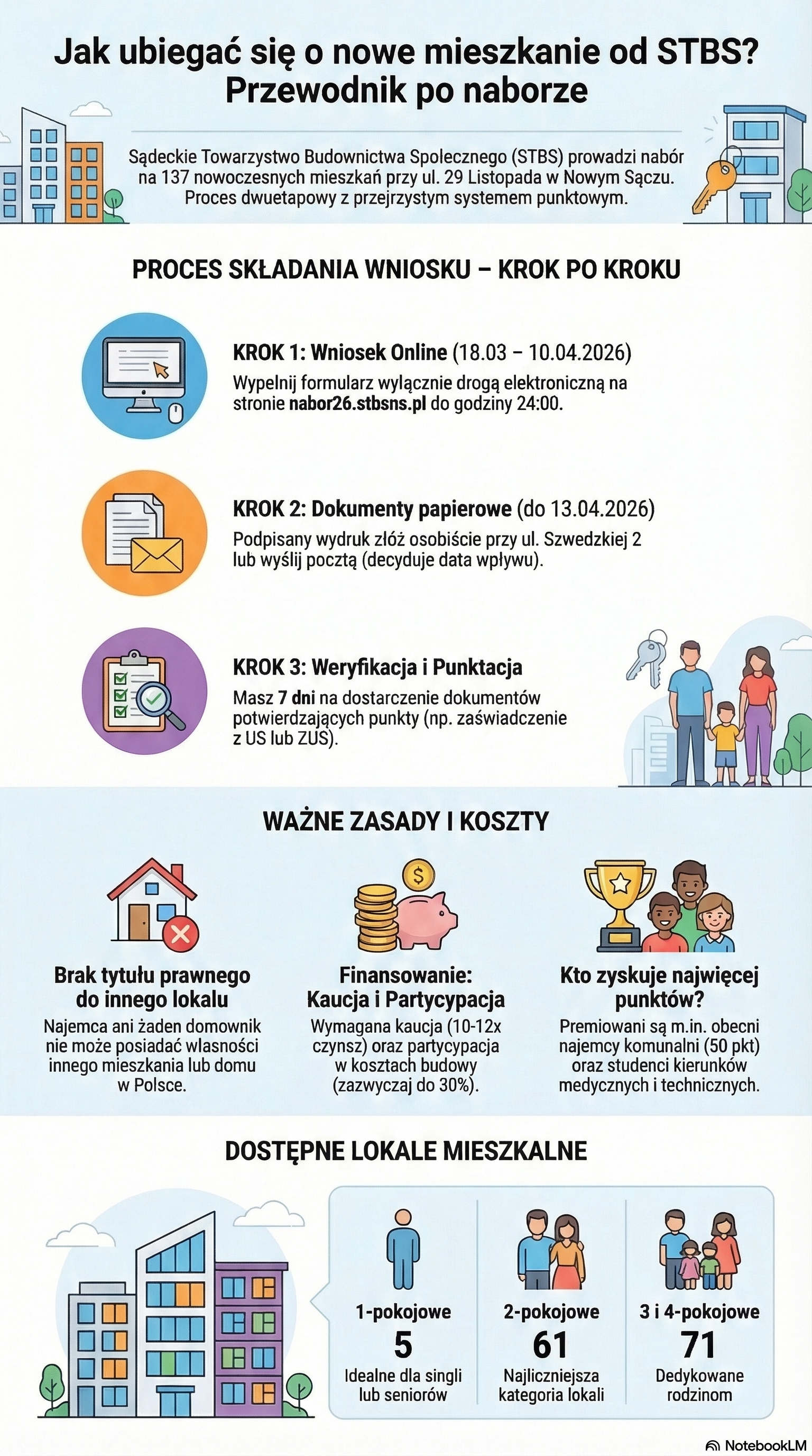 Infografika Nabór mieszkań STBS
