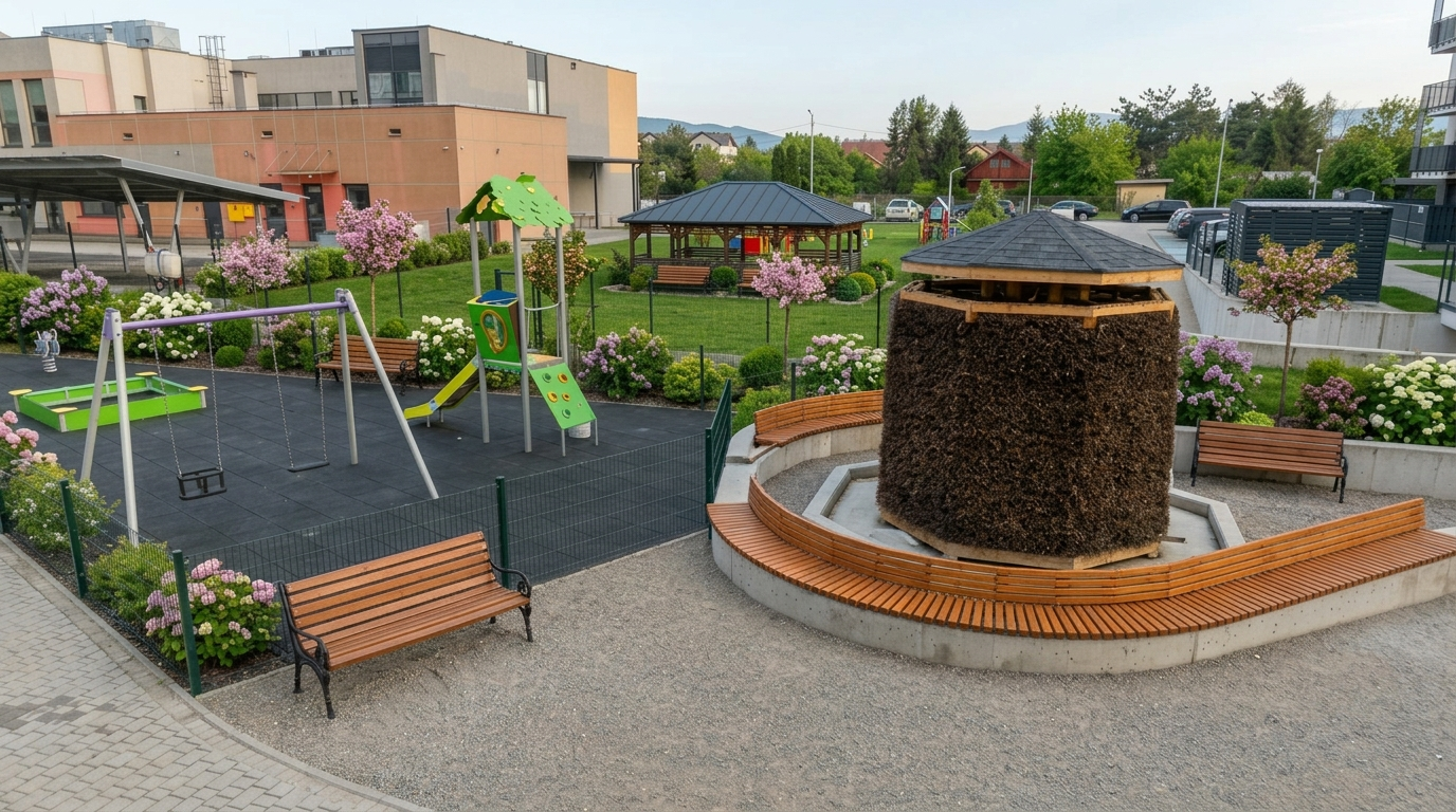 Pierwsza w Nowym Sączu tężnia solankowa na osiedlu mieszkaniowym