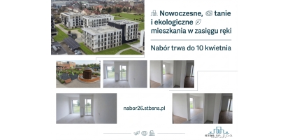 Nowoczesne mieszkanie na wynajem w zasięgu ręki: Rusza nab&oacute;r wniosk&oacute;w